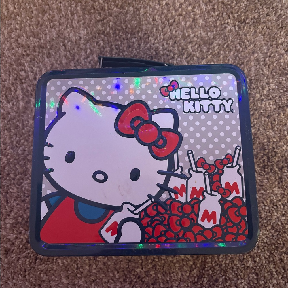 Hello Kitty Lunch Box with Red and White Design